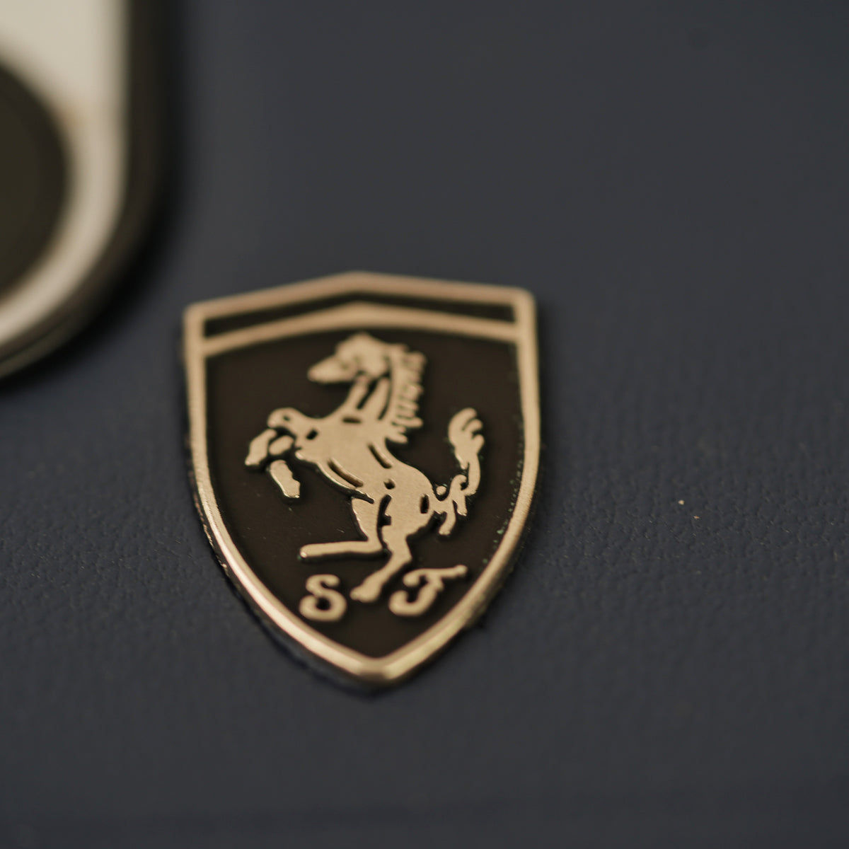 Samsung Galaxy Z Fold 5 FR Stitched PU Leather Case Cover (Blue)