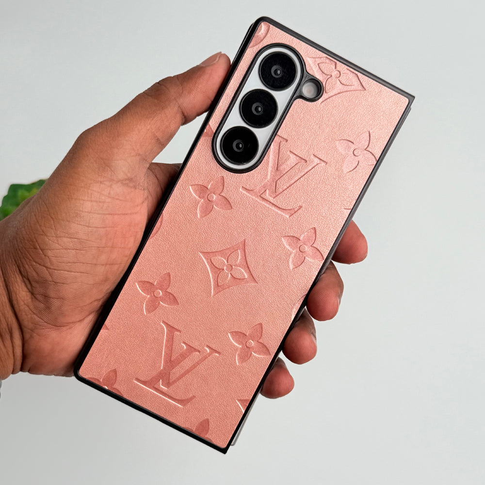 Samsung Galaxy Z Fold 5 Luxury PU Leather Fashion Brand Case Cover