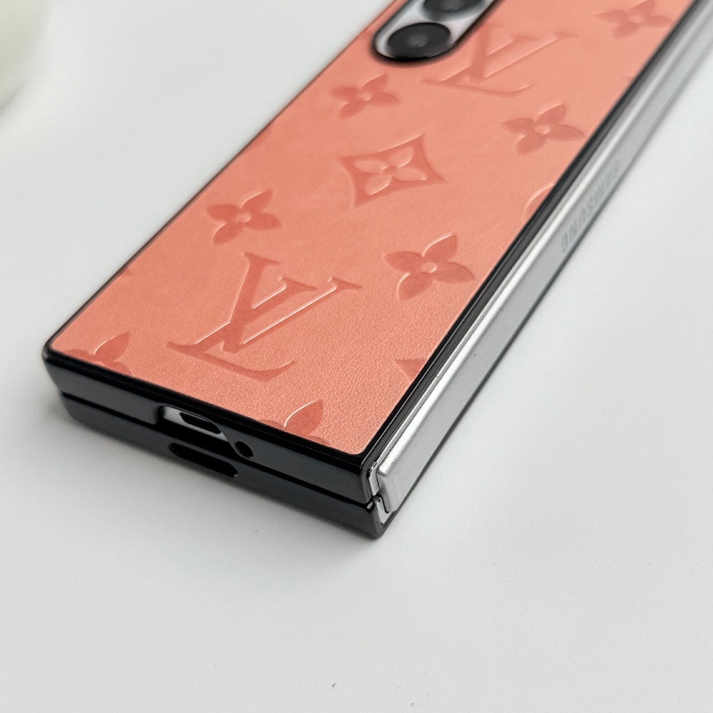 Samsung Galaxy Z Fold 5 Luxury PU Leather Fashion Brand Case Cover