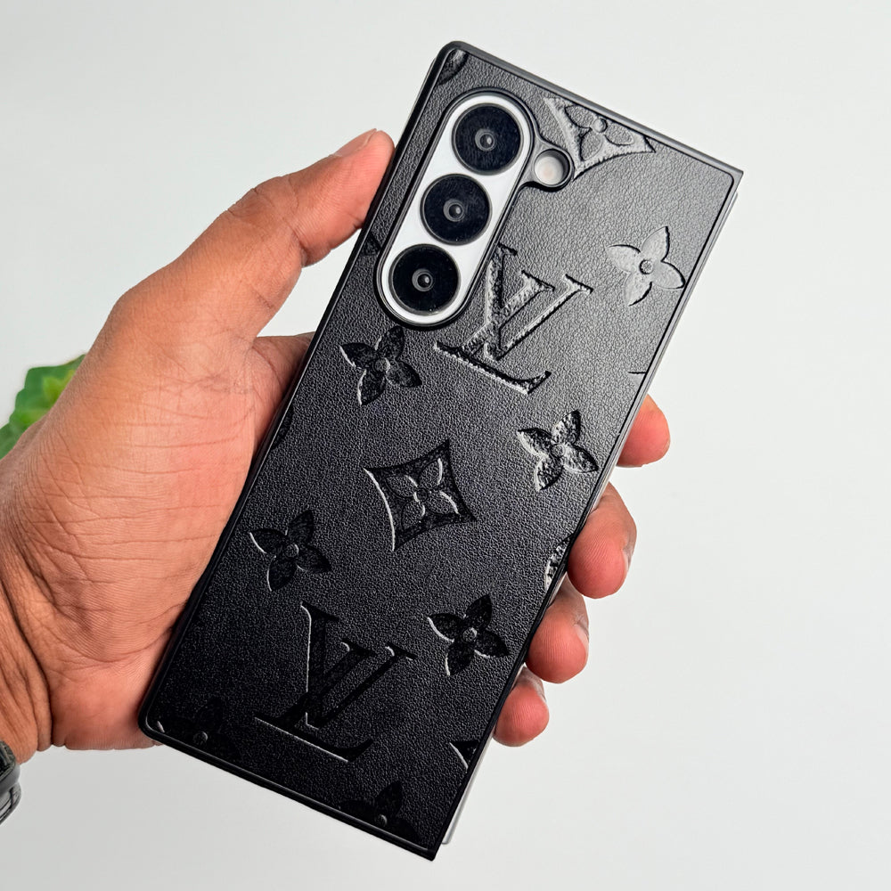 Samsung Galaxy Z Fold 5 Luxury PU Leather Fashion Brand Case Cover