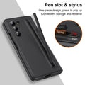 Samsung Galaxy Z Fold 5 Matte Finish Front Screen Protector With S Pen Kickstand Case Cover