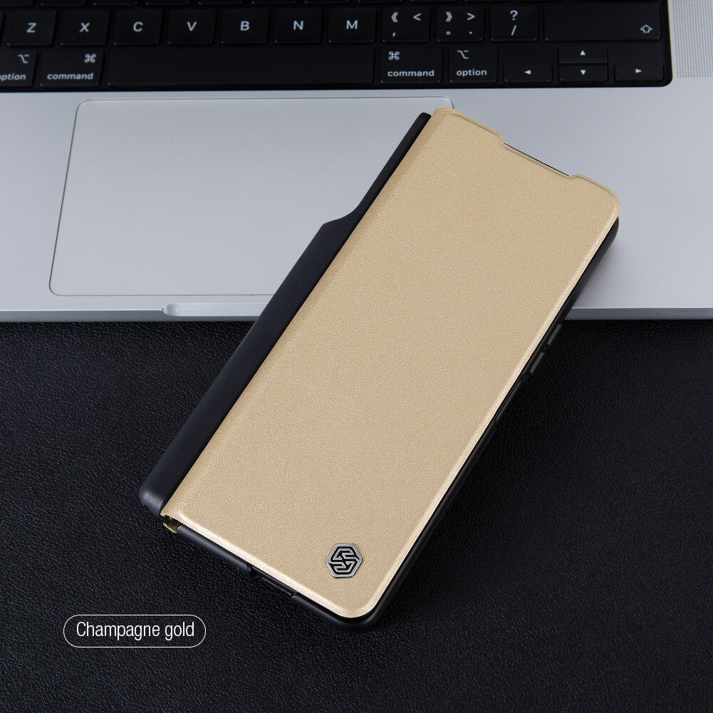 Samsung Galaxy Z Fold 5 Nillkin QIN Pro Flip Case -Gold