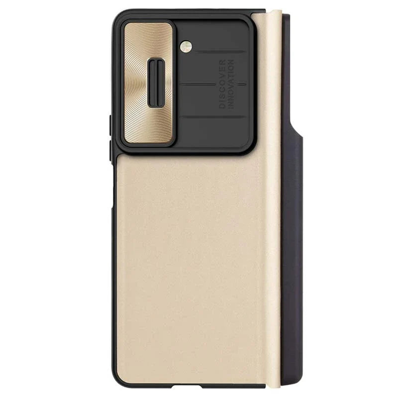 Samsung Galaxy Z Fold 5 Nillkin QIN Pro Flip Case -Gold