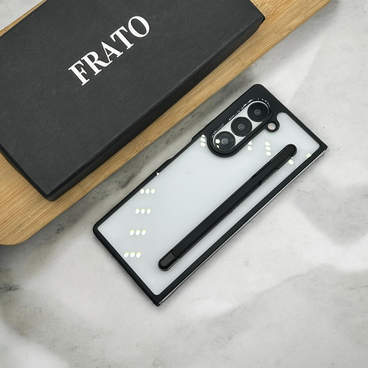 Samsung Galaxy Z Fold 6 Clear Transparent Case With S-Pen Holder