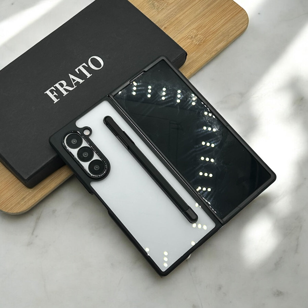 Samsung Galaxy Z Fold 6 Clear Transparent Case With S-Pen Holder