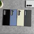 Samsung Galaxy Z Fold 6 Glossy Chrome Plated PU Leather Skin Case Cover