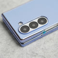 Samsung Galaxy Z Fold 6 Glossy Chrome Plated PU Leather Skin Case Cover