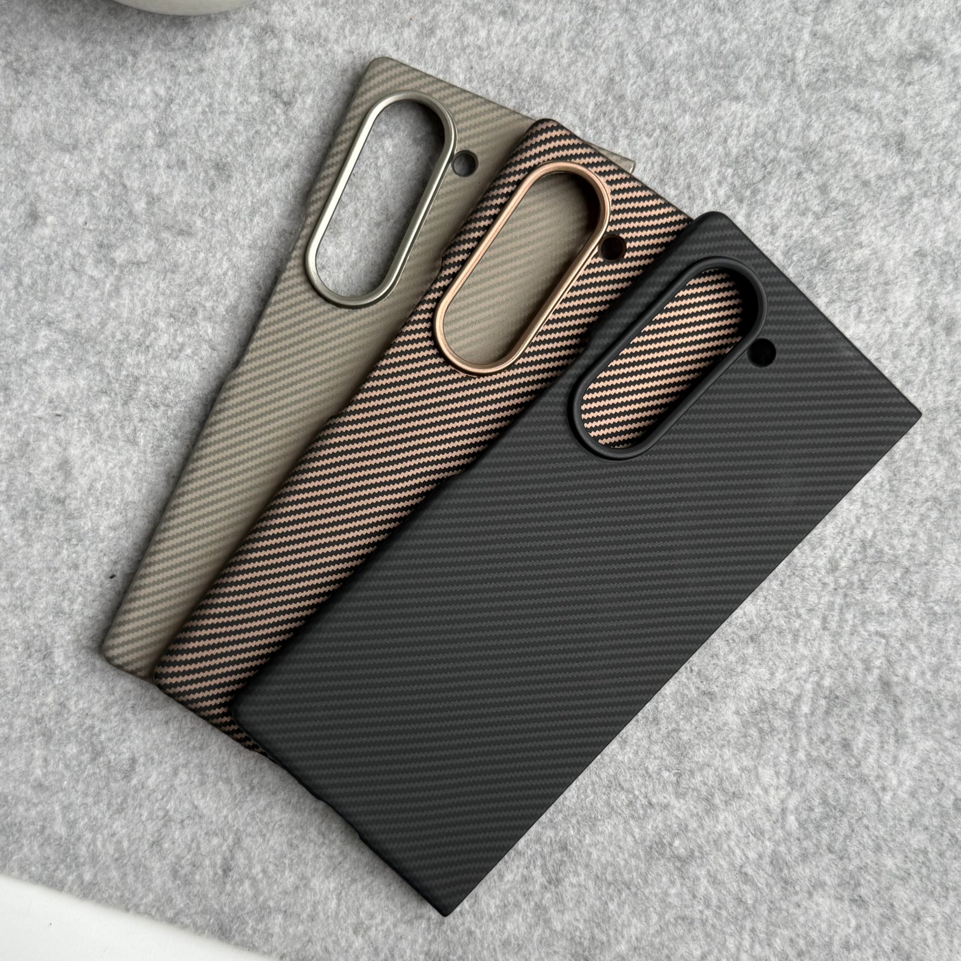 Samsung Galaxy Z Fold 6 Small Carbon Line Pattern Case Cover