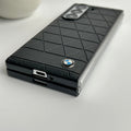 Samsung Galaxy Z Fold 6 Triangular Pattern PU Leather Sports Car Logo Case Cover