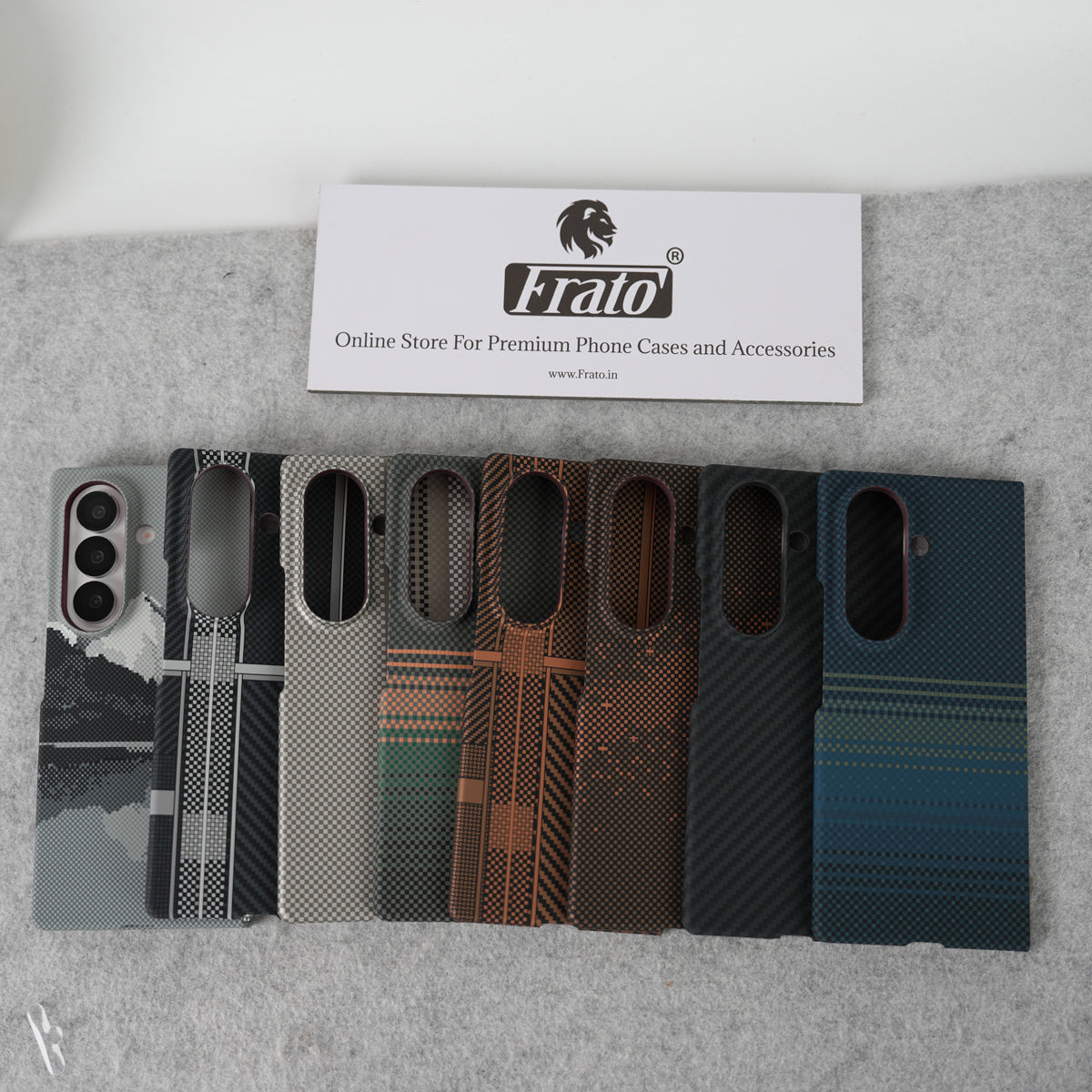 Samsung Galaxy Z Fold 7 Carbon Fiber Texture Aramid Design Hard Pc MagSafe Case Cover