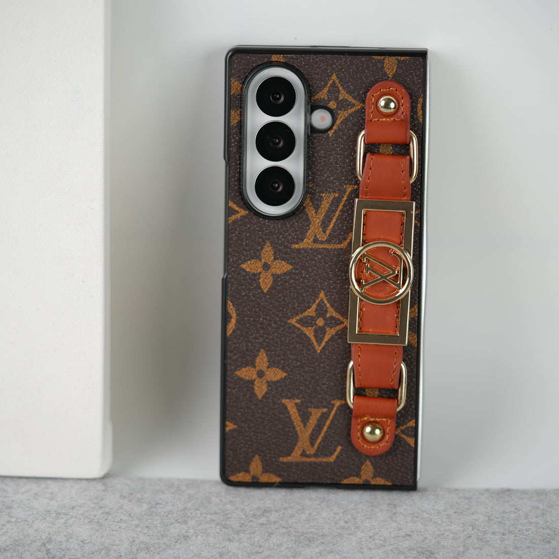 Samsung Galaxy Z Fold 7 Luxury Brand Strap Holder Case