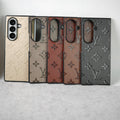 Samsung Galaxy Z Fold 7 Luxury PU Leather Fashion Brand Case Cover
