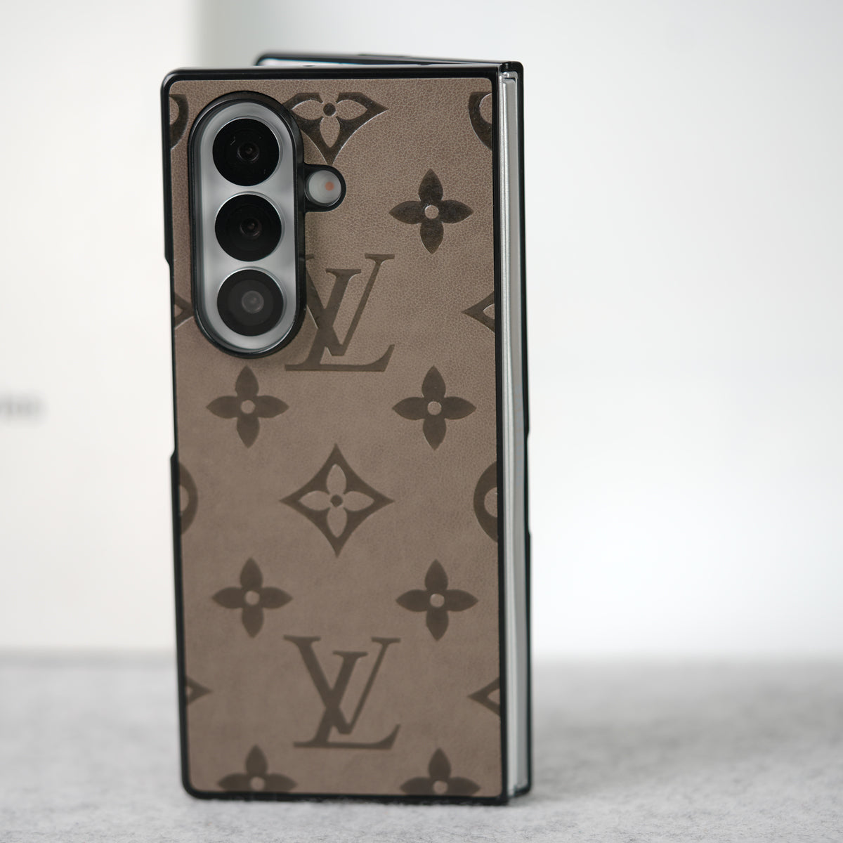 Samsung Galaxy Z Fold 7 Luxury PU Leather Fashion Brand Case Cover