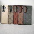 Samsung Galaxy Z Fold 7 Luxury PU Leather Fashion Brand Case Cover