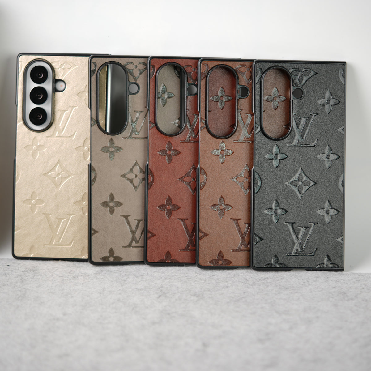 Samsung Galaxy Z Fold 7 Luxury PU Leather Fashion Brand Case Cover