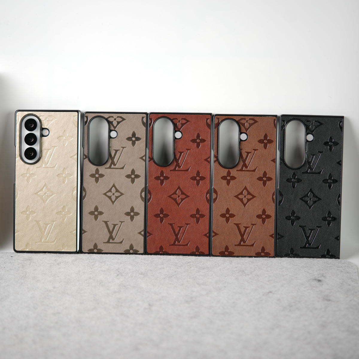 Samsung Galaxy Z Fold 7 Luxury PU Leather Fashion Brand Case Cover