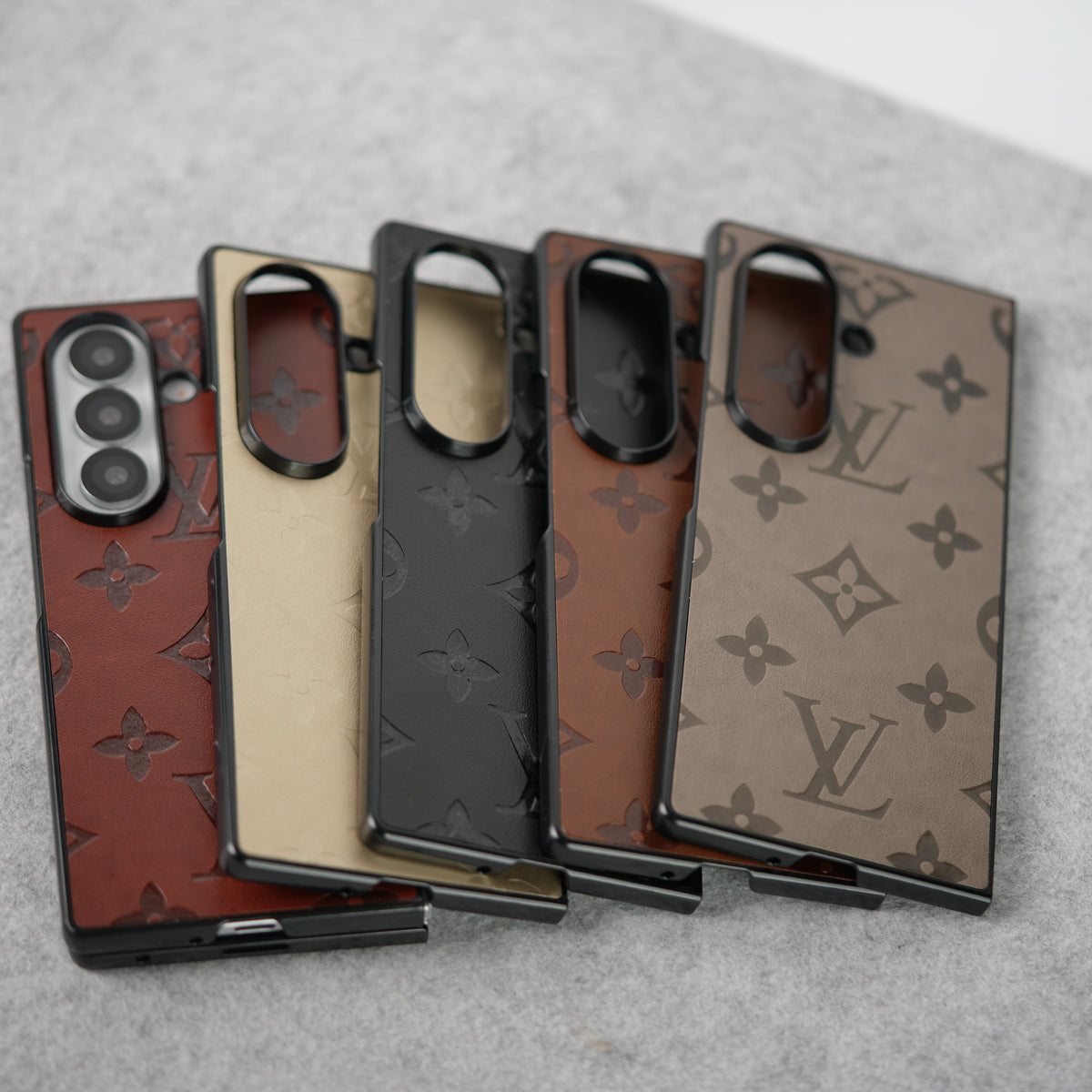 Samsung Galaxy Z Fold 7 Luxury PU Leather Fashion Brand Case Cover