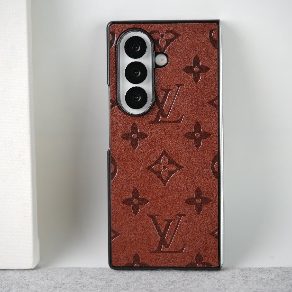 Samsung Galaxy Z Fold 7 Luxury PU Leather Fashion Brand Case Cover