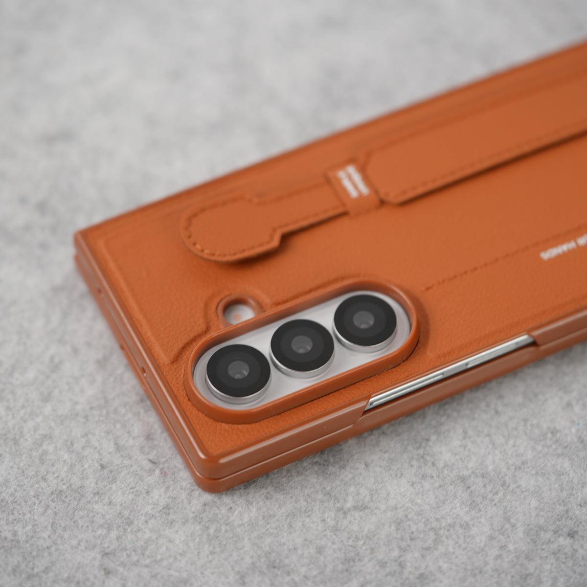 Samsung Galaxy Z Fold 7 PU Leather Grip Holder Case Cover