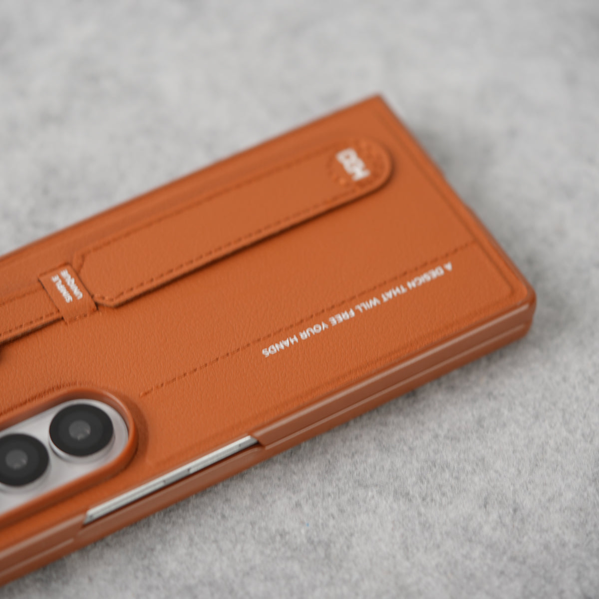 Samsung Galaxy Z Fold 7 PU Leather Grip Holder Case Cover