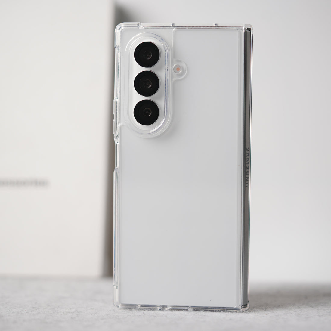 Samsung Galaxy Z Fold 7 Sleek Transparent Case Cover