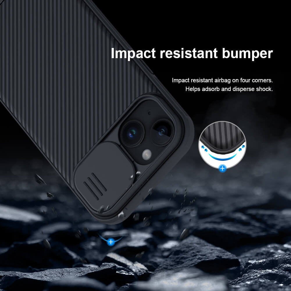 iPhone 15 Plus Nillkin CamShield Pro Case Cover Black