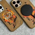 iPhone 15 Pro Max / iPhone 15 Pro Wild Animal 3D Embroidery Tiger Face MagSafe Case