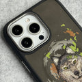 iPhone 15 Pro Max / iPhone 15 Pro Wild Animal 3D Embroidery Wolf Face MagSafe Case