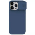 iPhone 15 Pro Nillkin CamShield Silky Silicone Case Cover (Blue)