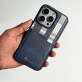 iPhone 15 Series Checks Pattern Card Holder Case Cover