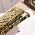 iPhone 15 Series Luxury Diamond Bling Golden Trunk Phone Case