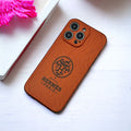iPhone 15 Series Luxury HMS Paris Camera Protection Case Cover Orange