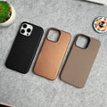 iPhone 16 Pro Luxury Classic PU Leather MagSafe Supported Case