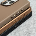 iPhone 16 Pro Luxury Classic PU Leather MagSafe Supported Case