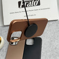 iPhone 16 Pro Luxury Classic PU Leather MagSafe Supported Case