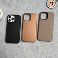 iPhone 16 Pro Luxury Classic PU Leather MagSafe Supported Case