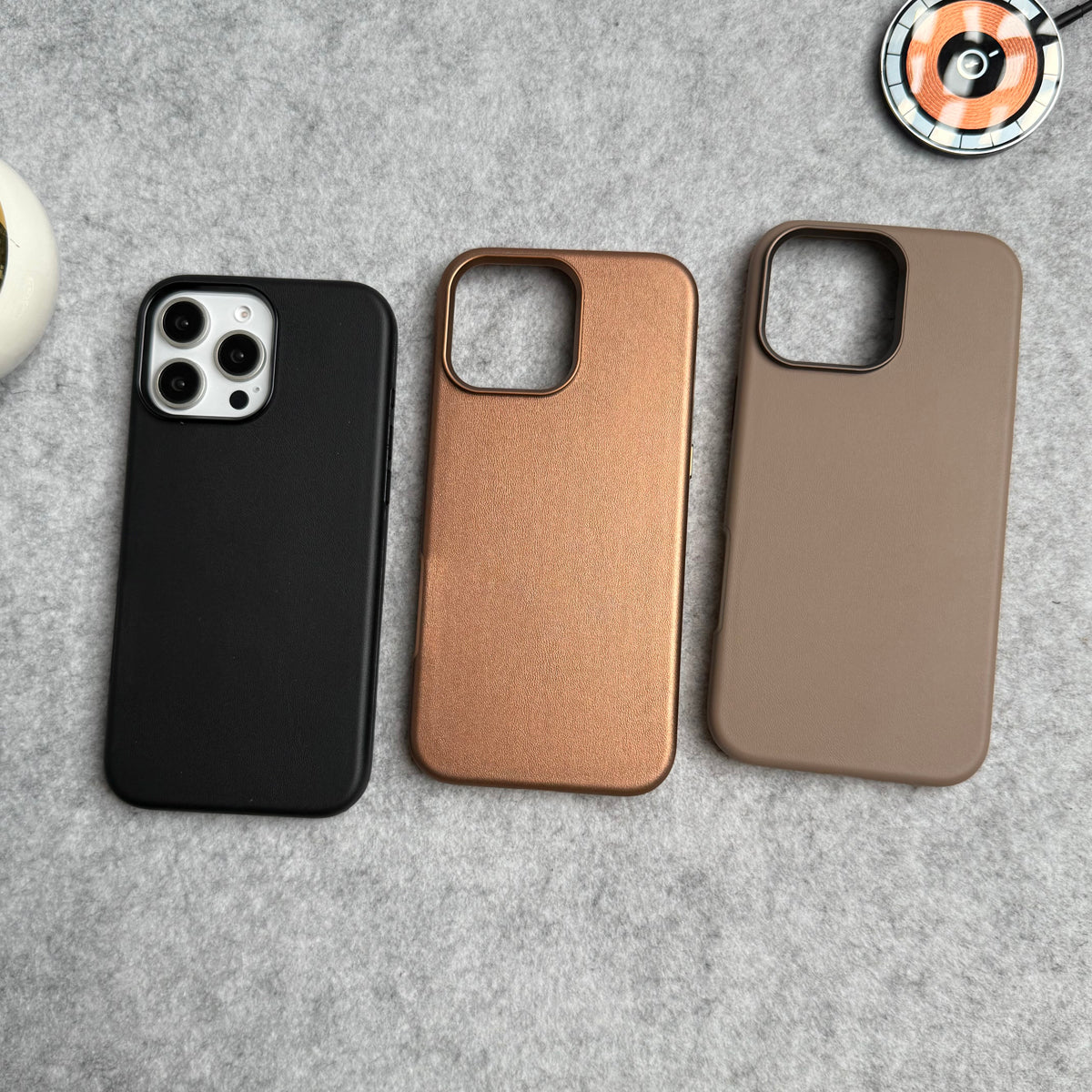 iPhone 16 Pro Luxury Classic PU Leather MagSafe Supported Case