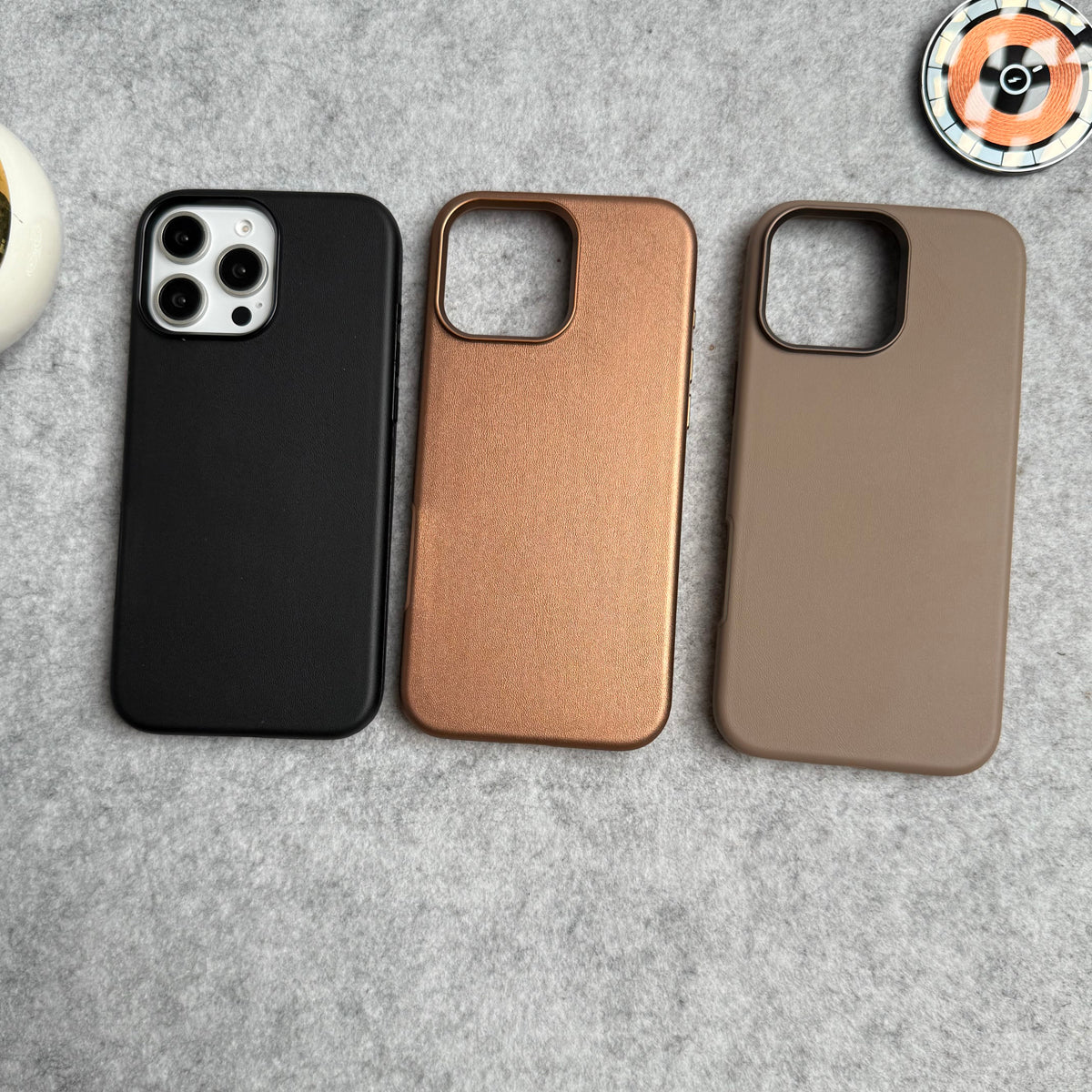 iPhone 16 Pro Luxury Classic PU Leather MagSafe Supported Case