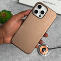iPhone 16 Pro Luxury Classic PU Leather MagSafe Supported Case