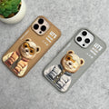 iPhone 16 Pro Max / iPhone 16 Pro 3D Embroidery Teddy Zipper Jacket Case