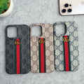 iPhone 16 Series GG Fashion Green Red Stripe Cover