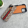 iPhone 16 Series GG Fashion Green Red Stripe Cover