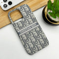 iPhone 16 Series Luxury CD Brand Fabric Design Cover