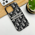 iPhone 16 Series Luxury CD Brand Fabric Design Cover