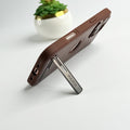 iPhone 16 Series PU Leather Inbuilt Stand Case Cover