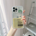 iPhone 16 Series SB Liquid Coffee Floating Cup Case Cover