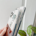 iPhone 16 Series SB Liquid Coffee Floating Cup Case Cover