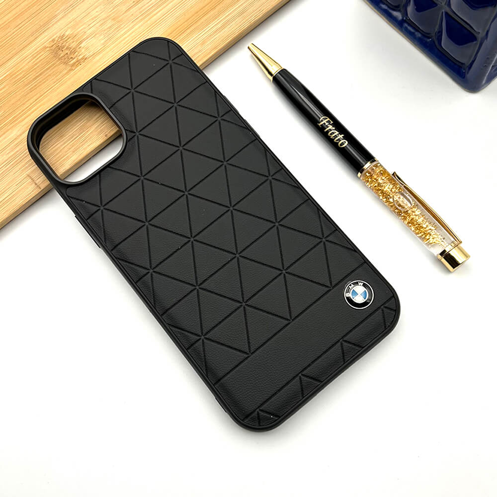 iPhone 16 Series Sports Car Logo Case Cover - BLACK