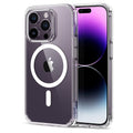 iPhone 16 series Crystal Clear Transparent Soft Silicone MagSafe Case Cover