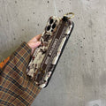 iPhone 16 series Luxury Brand CD White Floral Strap Belt Case Cover